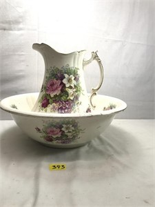 Large Pitcher and Bowl Set