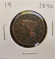 1840 United States Large Cent