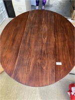 Round Kitchen Table with Drop Leaves on Both Sides