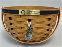 Longaberger Golf Club Basket With Tie on & Swing