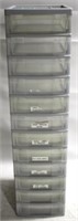 12-Drawer Plastic Storage Bin