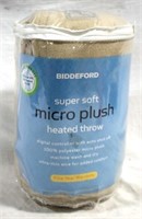 Biddeford Micro Plush Heated Throw - in bag