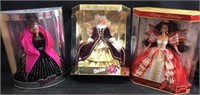 (3) BARBIE COLLECTIBLES, HAPPY HOLIDAYS