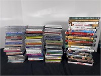 100 piece Cds and Dvds media lot