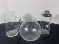 3 Vintage glassware Items Lenox