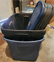 4; 18 Gallon Totes w/ Lids