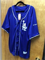 LA Dodgers Men’s XL Button Down Baseball Jersey