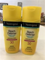 2x Neutrogena Beach Defense Sunscreen