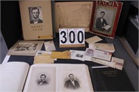 Abraham Lincoln Scrapbook Collection And Letter -