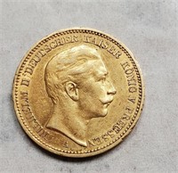 Gold German Reich 1902 20 Mark Coin