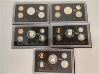 (5) US Mint Silver Proof Sets - 1992 & (4) 1993