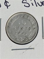 1941 Newfoundland 10 Cent Silver
