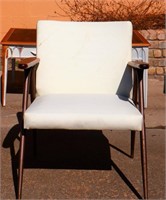 MCM Douglas Eaton white armchair, see photos