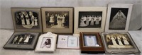 (6) Vintage Wedding Photographs & 4 Modern Frames