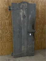 Antique Commercial Ice Box Door 80"H x 33"W