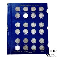 1913-1938 Buffalo Nickel Book (63 Coins)