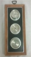 3 piece temperature gauge with thermometer