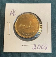 UNCIRCULATED LOONIE 2002