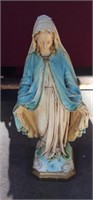 Vintage Mother Mary Chalkware Statue