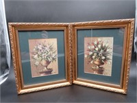 Pair of  Floral Pictures- WELLY