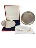 4pc by Cartier Pewter Platters