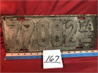 Heavy metal IA license plate #77082 IA