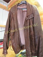 Mens leather jacket XL