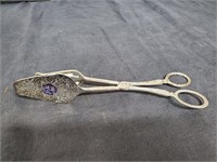Vintage Silver Plated Tongs