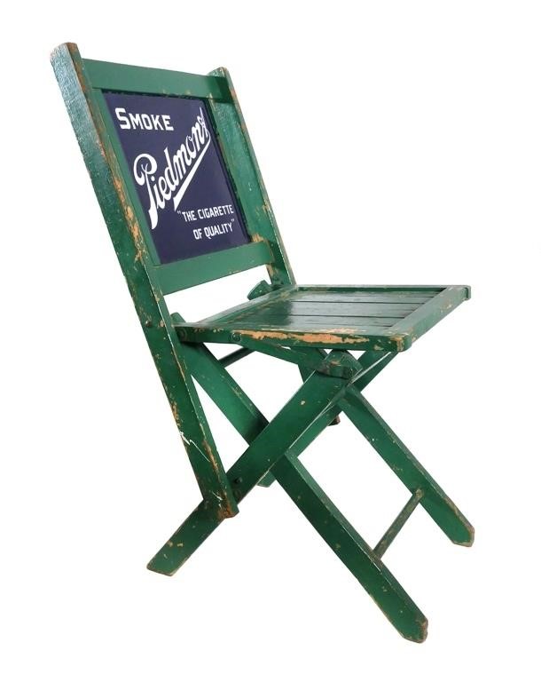 Old PIEDMONT Cigarettes Advertising Chair