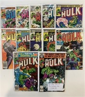 12 Vintage The Incredible Hulk Comics 1980-83