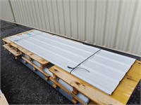 (30) Sheets White Steel Siding Roofing 10FT X 3FT