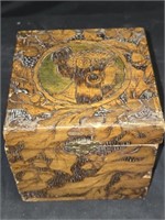 Decorative Handmade Pyrography Wooden Box