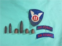 Lot of 6 Vintage or Antique Bullets + Vintage Air