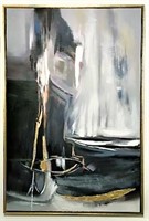 E. Brodsky Abstract Still Life Painting on