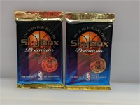 (2)1994-95 Skybox Premium Series 1 Basketball Pack