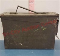 Vintage military ammo box