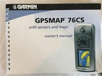 GARMIN 'GPSMAP 76CS' W/Cords, Case & Manual