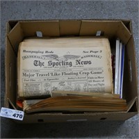 1960's Sporting News Papers, Etc