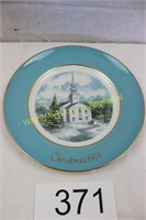 Avon "Country Church" Christmas Plate - 1974