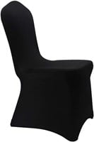 Qty 20 Chair Covers Fabric Black