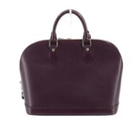 Louis Vuitton Plum Epi Alma Handbag