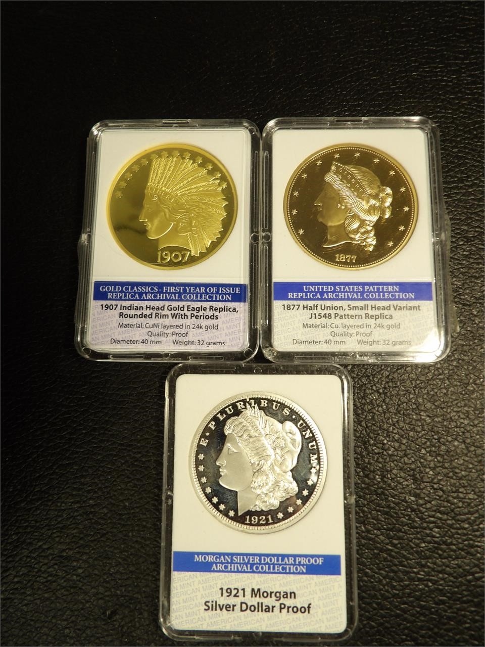 Lot of 3 Replica Coins