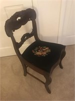Victorian Embroidered Side Chair