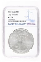 2023 ONE OUNCE SILVER EAGLE SILVER $1 DOLLAR