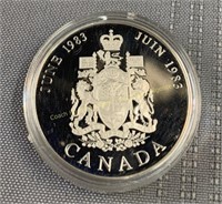 1983 Silver proof coin, pièce de monnie épreuve
