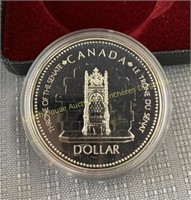 1977 Canada silver dollar épreuve en argent