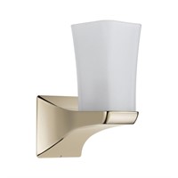 Delta Tesla Bathroom Sconce Light, Polished Nickel