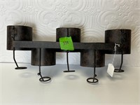 5 Bottle Wall Wine Rack Metal