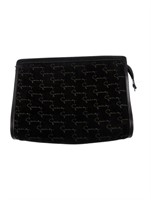 Givenchy Black Leather Toiletry Cosmetic Bag