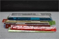 Assortment of 12" Rulers, many new in package